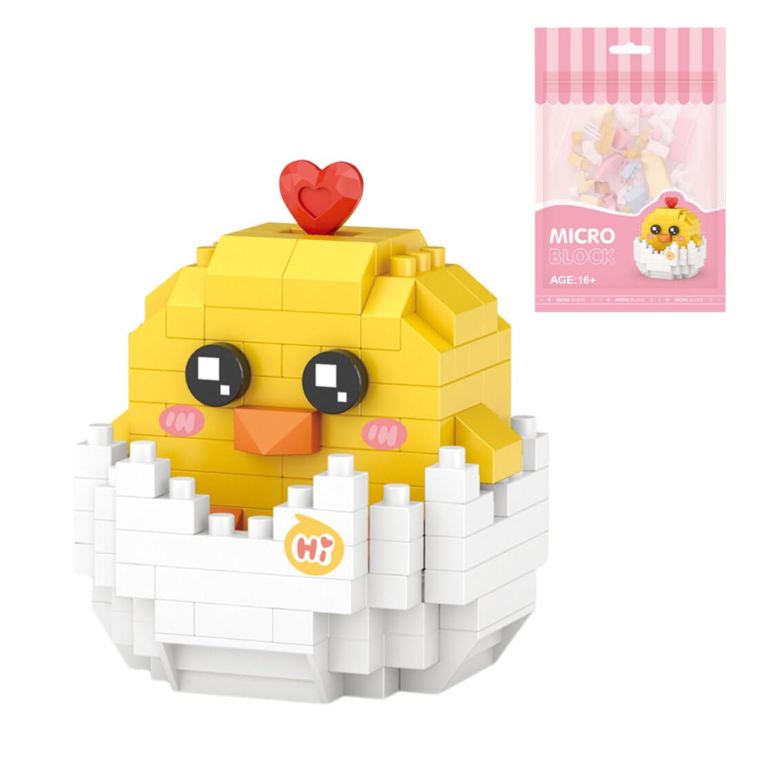 AetheriaMini Blocks Chick Building Animal Set 150 Pieces Creative Home Decor Building Bricks Adult