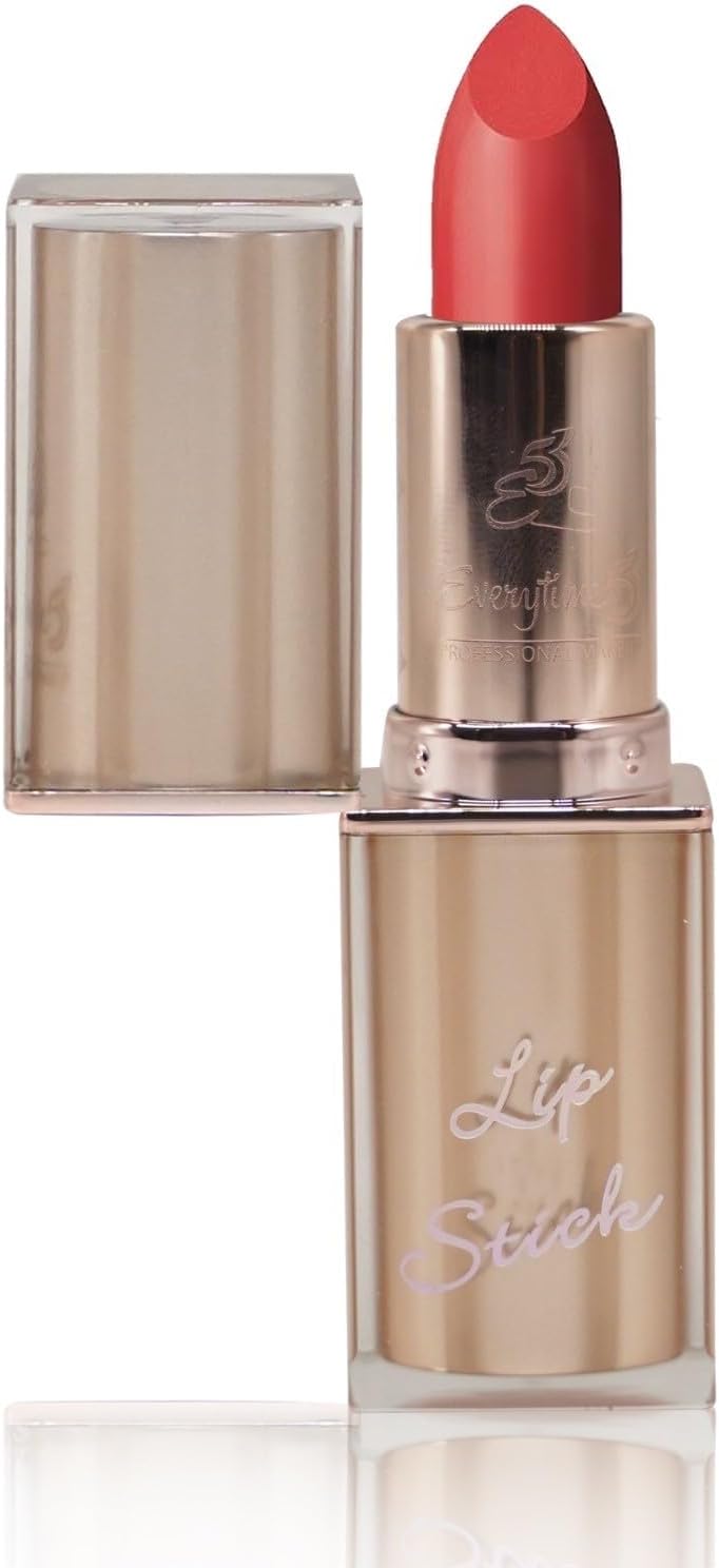 EveryTime53 AL10 Lipstick: Matte & Quick-Drying for Long-Lasting Color, Peony,