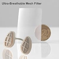 Vista 4 de WoodyKnows Filtros nasales ultra transpirables, ayudan a las alergias estacionales y al polvo (estrecho, L, paquete de 6)