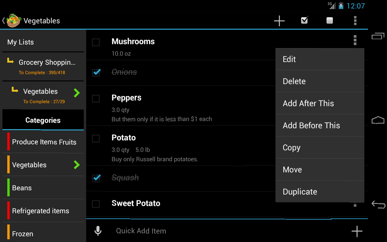 Grocery Shopping List App on Amazon Appstore