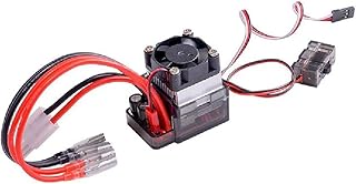 NC 320A High Voltage ESC Brushed Speed Controller with Cooling Fan Low Volt&Over Heat Protection 6V-12V for RC Car Truck Boat