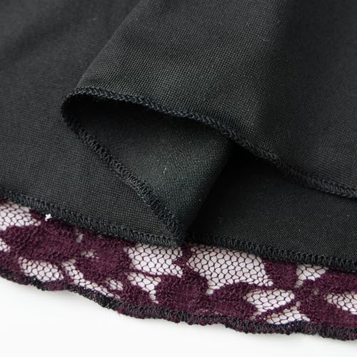 Women Y2k Lace Ruffle Pleated Mini Skirt Mid Rise Half Slip Flowy Fairy Mesh Floral Layered Short Wrap Skirts A-Line4