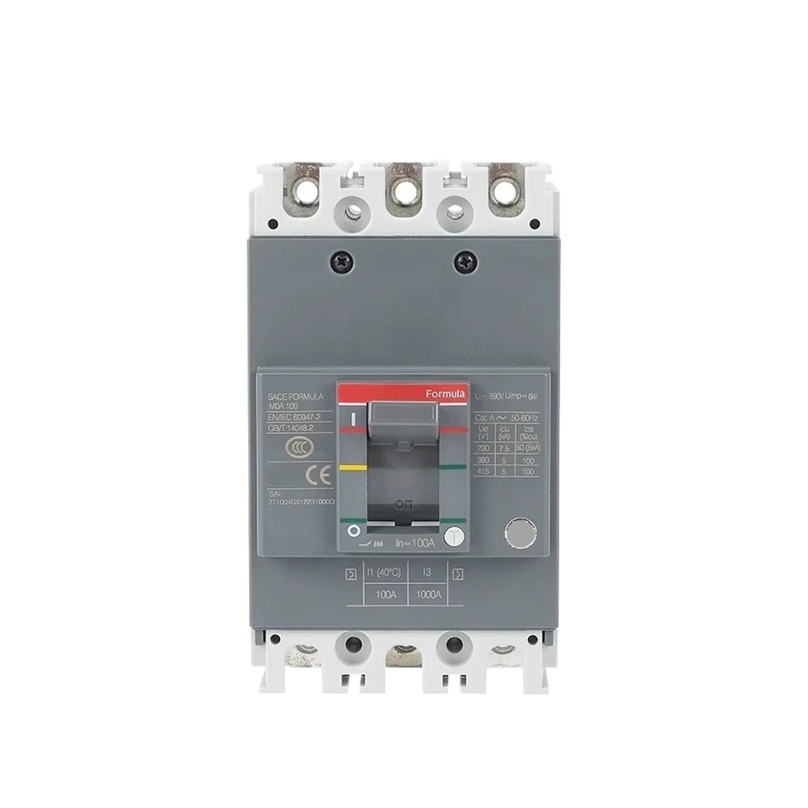 Disyuntor de caja moldeada M1A125 interruptor de aire trifasico de 125A