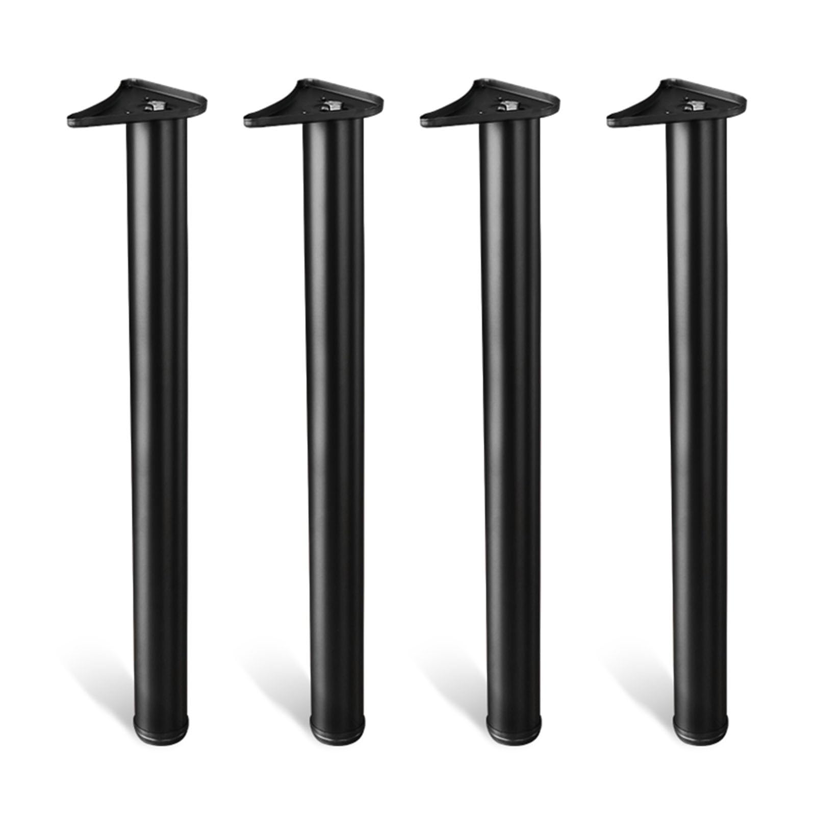 Kfgisd Black Metal Table Legs For Desk, For Coffee & End Tables, Desks,Vintagediy Desk Legs ，Metal Furniture Legs(Black)