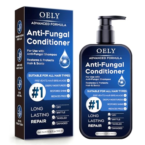 Image of Deep Moisturizing & Folliculitis Conditioner: With Mint & Tea Tree Oil | Hydrates Dry Hair, Strengthens & Repairs Damaged, Brittle Hair, Boosts Shine, Sulfate-Free, for All Hair Types - 10.14 fl.oz