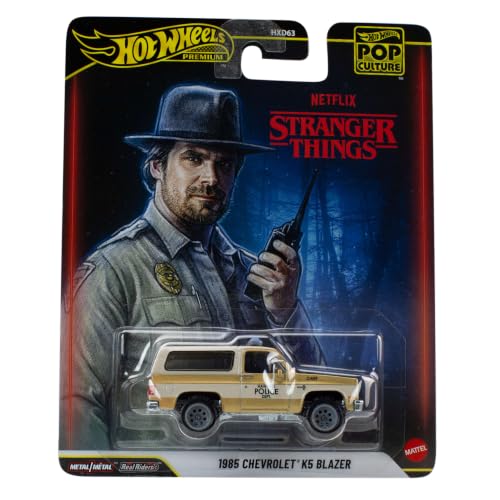 Carro Hot Wheels, Carrinho para Coleção Temática Stranger Things, 1985 Chevrolet K5 Blazer, Indicado para Maiores de 3 anos