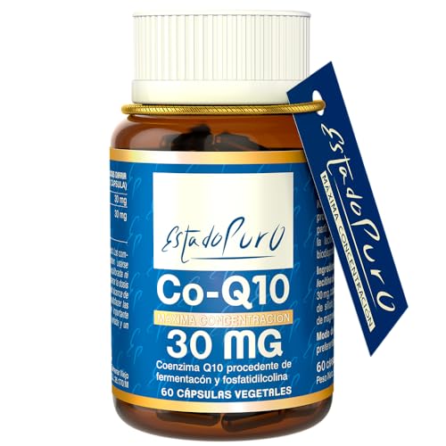 Coenzima Q10 30 mg Estado Puro | CoQ10 Ubiquinona Patentada Kaneka™ | Potente Antioxidante | Reforzada con Fosfatidilcolina para Mayor Asimilación | 100% Vegano, No-GMO | 60 Cápsulas | TONGIL