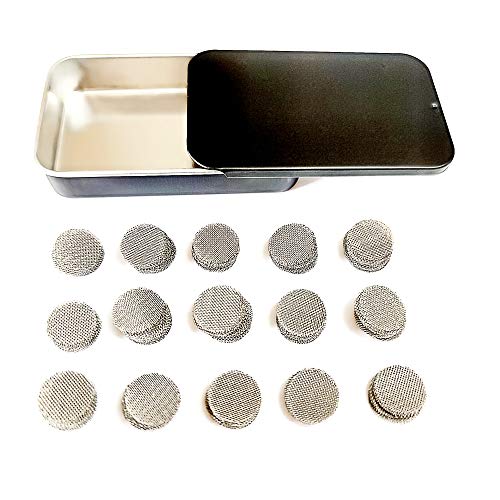 200 pcs 1/2 Inch Premium Thick Pipe Screens 304 Stainless Steel, 0.5\" Pipe Screen Filters with Metal Storage Box - Thumbnail 5