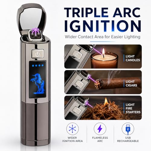 Encendedor eléctrico recargable Anglink triple arco miniatura 4