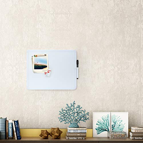 Mr. Pen- Dry Erase Board, 14” x 11” with a Black Dry Erase Marker, Small Mini White Board for Students, White Frame, Includes Double Sided Tapes