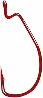 Gamakatsu Offset Shank Worm Ewg Red Hook Size 4/0 25 Pack