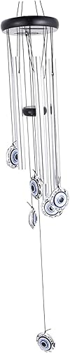 GANAZONO Elegante campanilla de viento de piedra hecha a mano adorno colgante de madera decoración de jardín para campanillas de viento