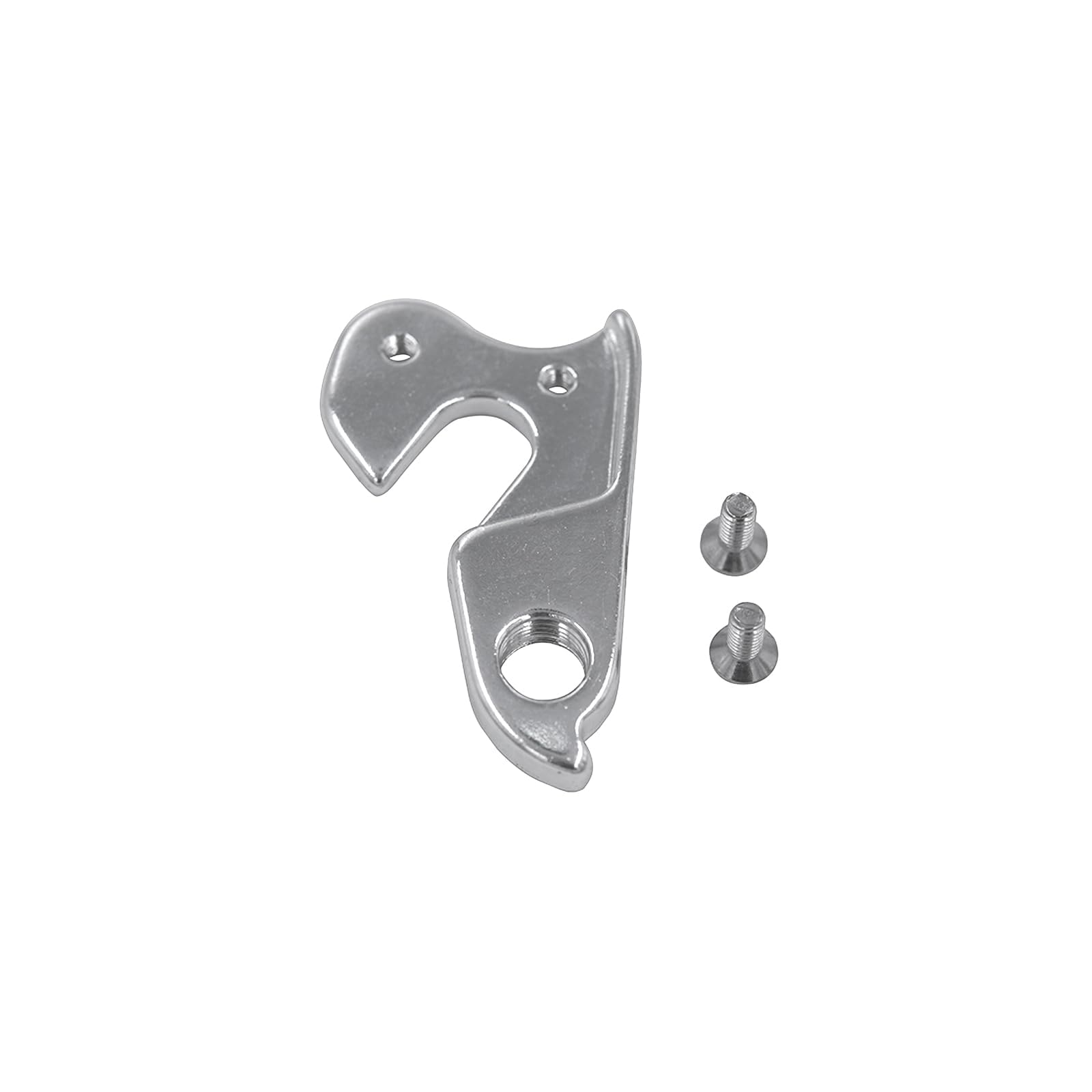 Bicycle Rear Derailleur Hanger WG008-SL – for Schwinn-Santis,Boundry,Dropout,Mech Adapter Fits MTB & Road Bike Frames, Aluminum Alloy, Silver, 2.24x1.38, – Includes Mounting Screws