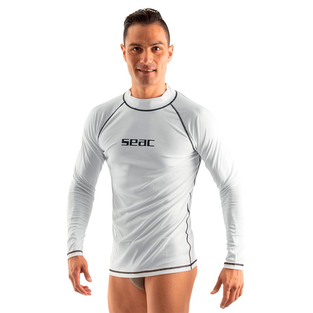 SEAC Męski T-Sun Long Man T-Sun Long Rash Guard do pływania, surfingu, nurkowania, ochrony przed promieniowaniem UV