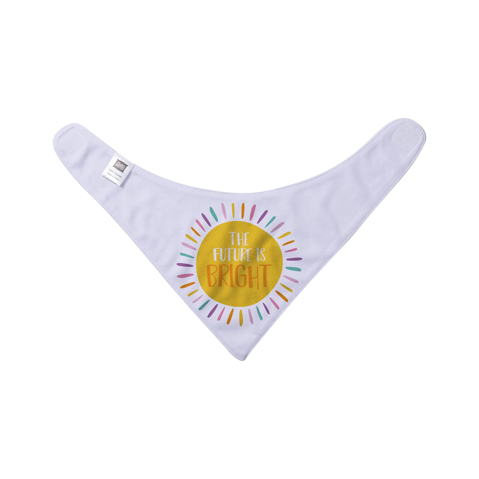 Craft Express Sublimation Blank Baby Bandana - White Polyester Infant Accessories Ready to be Personalized - Set of 4