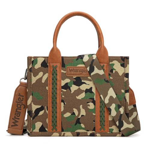 Montana West Wrangler Tote Bag for Women Western Green Camo