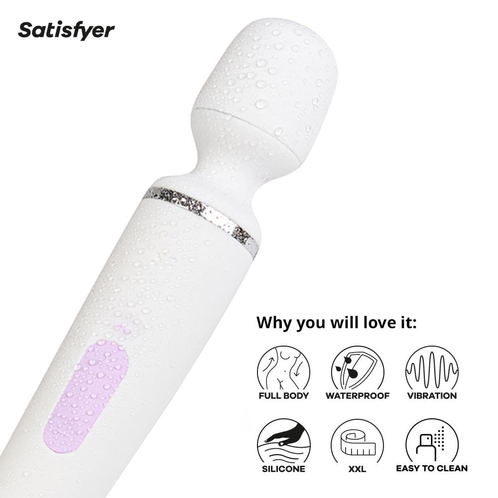 Amazon.com: Satisfyer Wand-er Woman Vibrator Sex Toy | Adult Toys for Women  | Wand Vibrator in XXL Size | Vibrating Sexual Pleasure Device |  Stimulation Vibrators | Woman Sextoy (White) : Health & Household