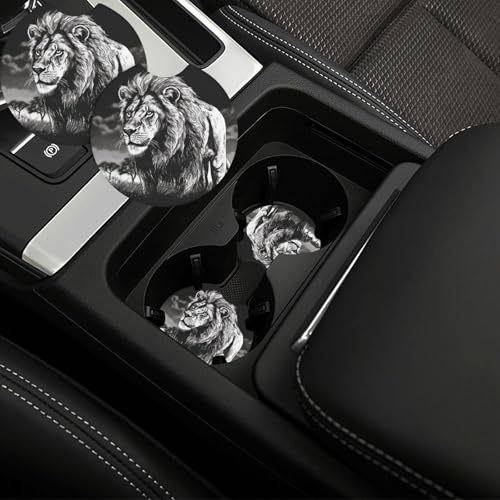 Portavasos de coche universal negro 2 piezas miniatura 1
