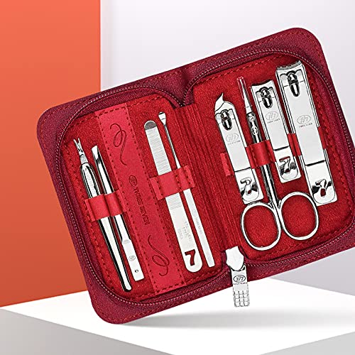 Nail Clipper Set Maniküre Set 8 in 1 Edelstahl Pediküre Kit Professionelle Nagelschnipser Nagelpflegewerkzeuge Pflegekit… – Bild 7