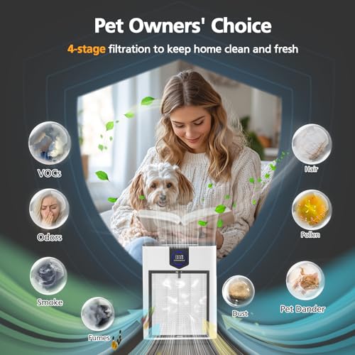 Image of AP303 AP304 Replacement Filters, Compatible with DAYETTE AP303 / AP304 / AP305 / AP308 / AP405 Air Purifier, and for FRESHDEW AP303 / 304 Purifier, HEPA Filter with 3 Stage Filtration, 2 Pack (White)