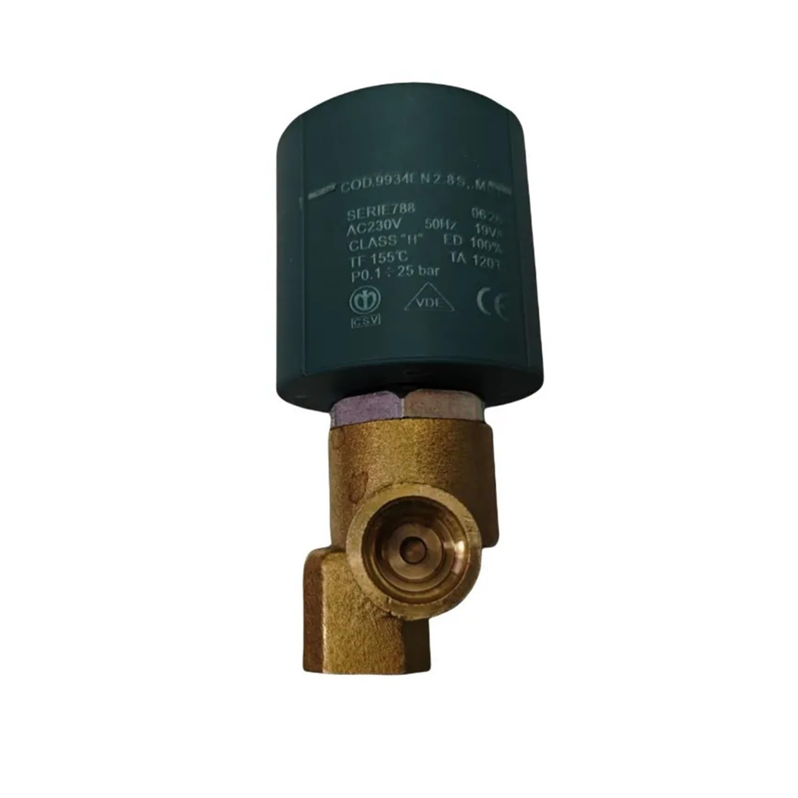 Zawory elektromagnetyczne sterujące parą kocioł 25 barów cewka 9934 Zawór elektromagnetyczny Prasowanie do sprzętu Mycie G1/4 220 V (zawór Solenoild)