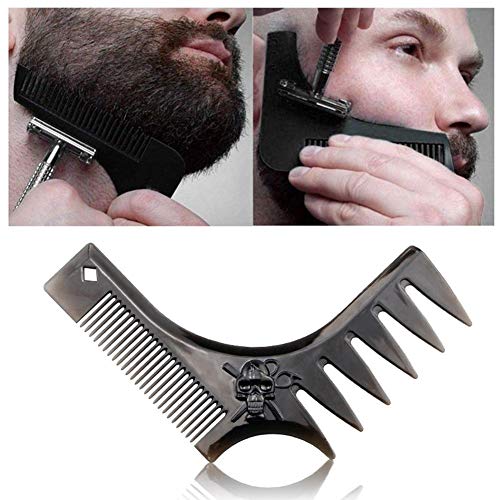 Preisvergleich Produktbild Bartpflege Set Bartbürste Wildschweinborsten Bartschürze Bartkamm Bartpflegeset Männer Bartschere Bart Schablone Bartformer Guide Vorlage Für Herrenpflege / Bartformwerkzeug Für Friseur-Styling