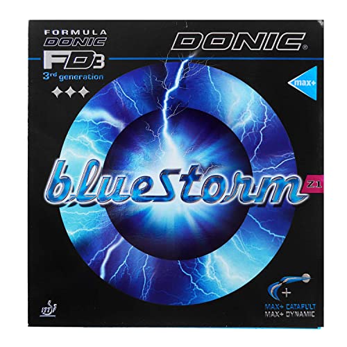 Donic Bluestorm Z1 Table Tennis Rubber (Blue, Max+)
