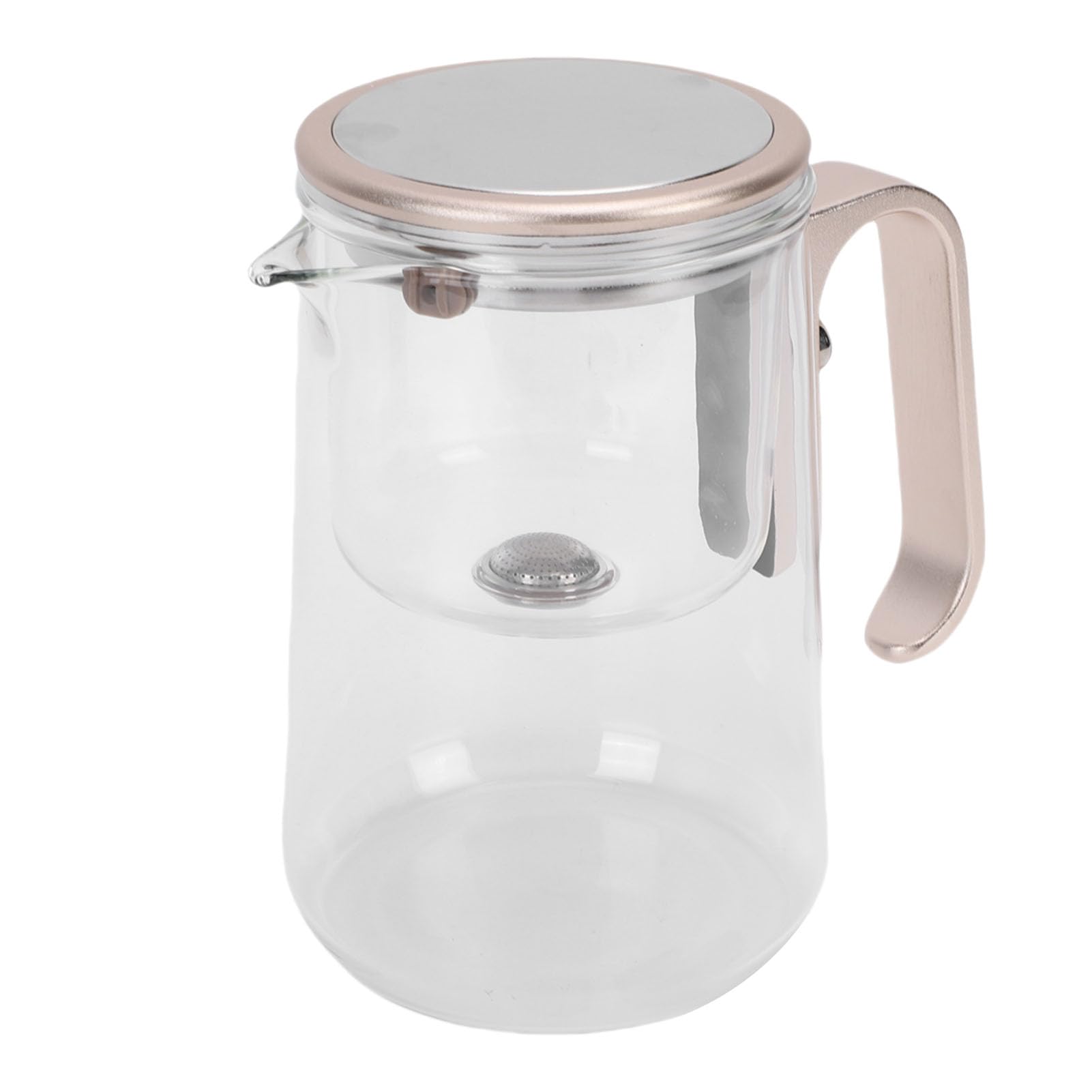 Fockety Dzbanek do Herbaty Enchanti, Dzbanek ze Szkła żaroodpornego z separacją Wody o Pojemności 800 Ml, łatwy do Czyszczenia, Ergonomiczny Magiczny Herbaty z Sitkiem