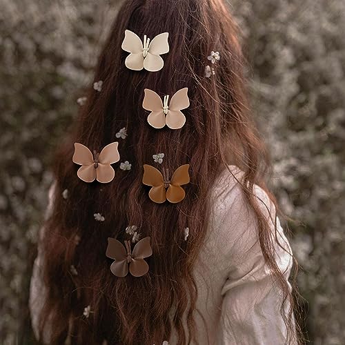 10-pcs-Butterfly-Hair-Clips-for-Girls-Women-Toddler-BabyLeather-Bows-With-Fully-Lined-Alligator-ClipsHandmade-Hair-Accessories-for-Kids-Child-Teen-Back-to-School-Young-Gifts-Thick-Thin-Hair