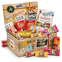 Ossi Paket mit Ost Süssigkeiten - Geburtstags Geschenke für Männer aus Sachsen, Thüringen, Brandenburg, Mecklenburg-Vorpommern, Sachsen Anhalt.