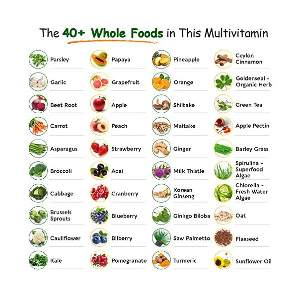Whole-Food-Multivitamin-for-Men-Natural-Multi-Vitamins-Minerals-Organic-Extracts-Vegan-Vegetarian-Best-for-Daily-Energy-Brain-Heart-Eye-Health-120-Tablets Whole Food Multivitamin for Men - Natural Multi Vitamins, Minerals, Organic Extracts - Vegan Vegetarian - 120 Tablets