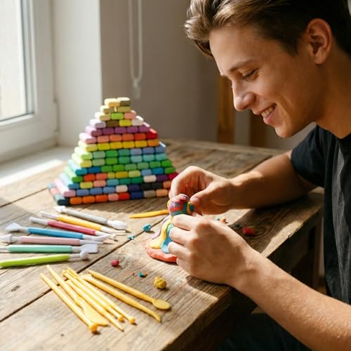 Arcilla polimérica de 100 colores con 22 herramientas para niños y adultos 4