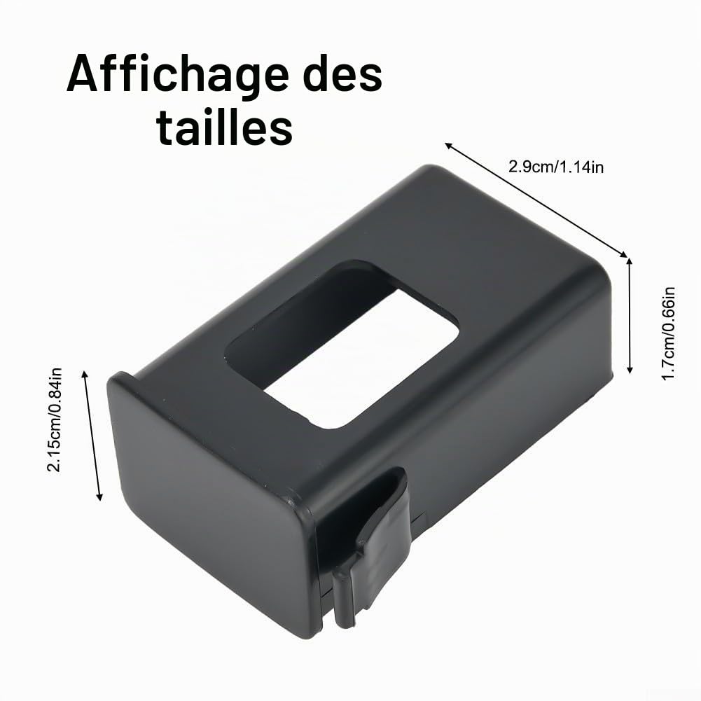 Rangement pour Compartment Pile 9 Volts Guitare Active Basse, Boîtier de batterie 9 V convivial pour micros de guitare acoustique LC5 Pièces de rechange, Compartiment Batterie Cas 49.5mm x 29mm x 17mm