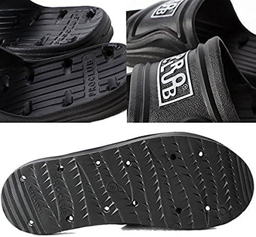 Vista 4 de Pro Club Men's Shower Slipper Sandal - Non-Slip, Waterproof, Quick Drying, Comfortable, Durable
