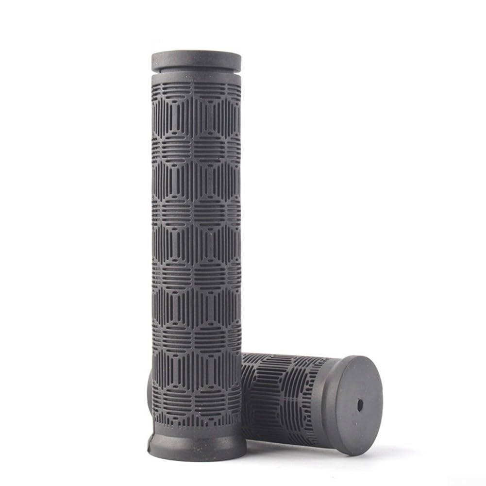 Bike Bar Grips,1 Pair Of Rubber Bike Bar Grips,Long Short Bicycle Rubber Bicycle Bar Grip Shift Twisted Handlebar Accessories(125mm+75mm)
