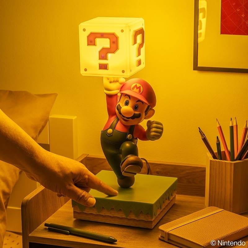 Lámpara de Super Mario Paladone de 35cm Iluminación Regulable USB 3