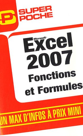 Télécharger Excel 2007 : Fonctions et formules Livre PDF Gratuit