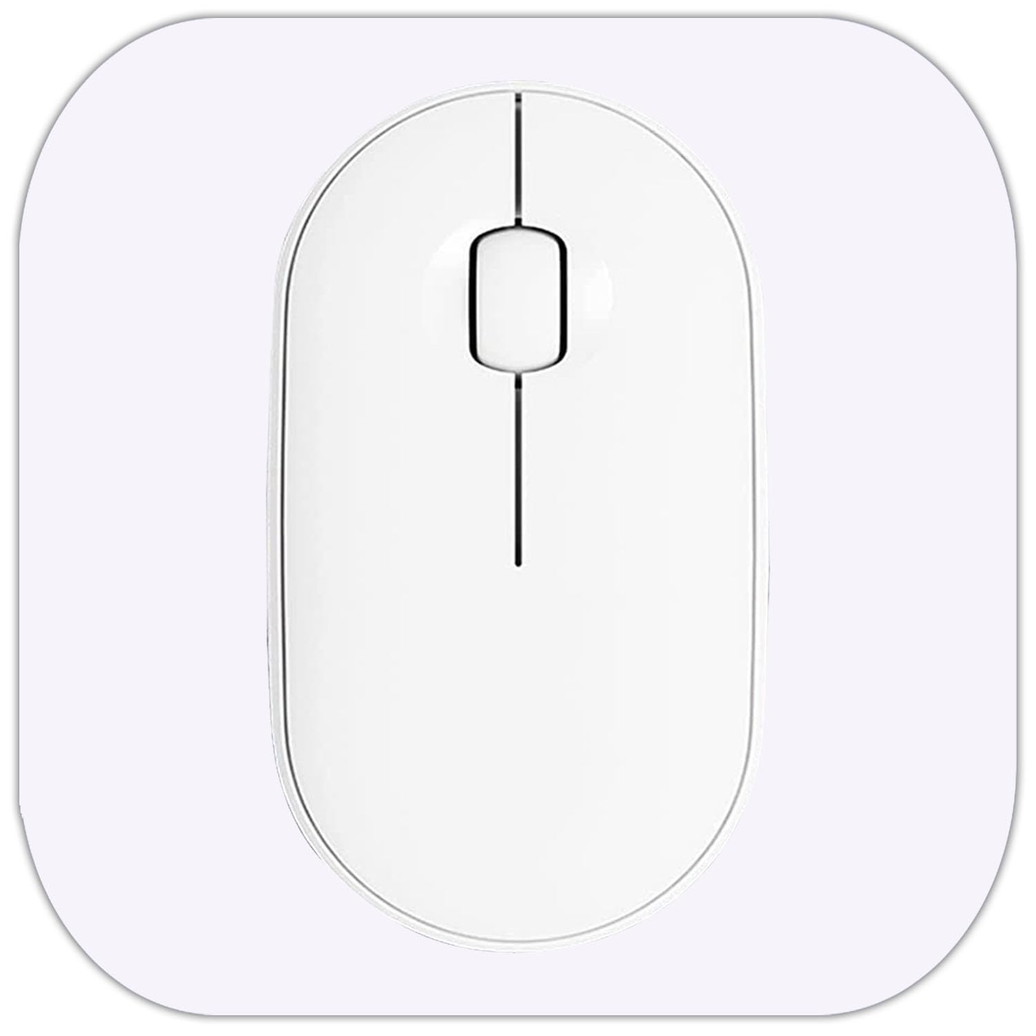 Mini Mouse Pad, 6x6 Inches, Waterproof Non-Slip Rubber Base, for Laptop, Keyboard Tray, Wireless Mouse, Home, Office, Travel (White)