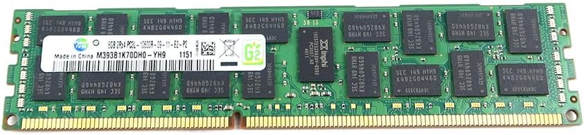 Samsung 8GB 2RX4 PC3L-10600R 1333MHz 240 pin Memory M393B1K70DH0-YH9