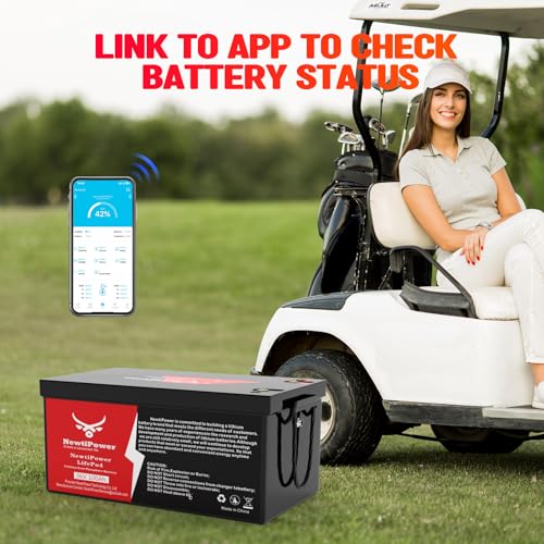 Image of 36V 100Ah Golf Cart Lithium LiFePO4 Battery, 200A BMS Grade A Cells Deep Cycle Rechargeable Battery,10000+ Cycles,Perfect for Golf Cart,Off Grid Applications
