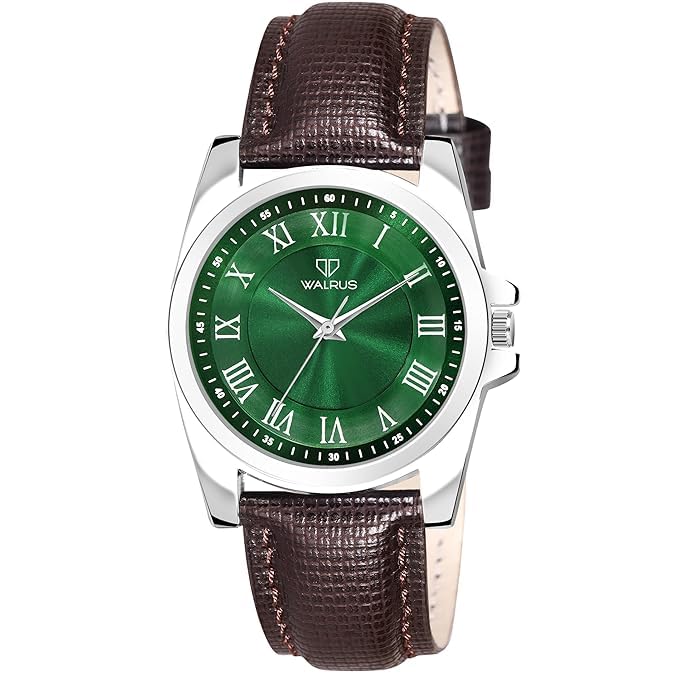 Walrus Analog Dial Leather Strap Wrist Watch for Women (Green) (B0DGT7QJ1S) Amazon Price History, Amazon Price Tracker