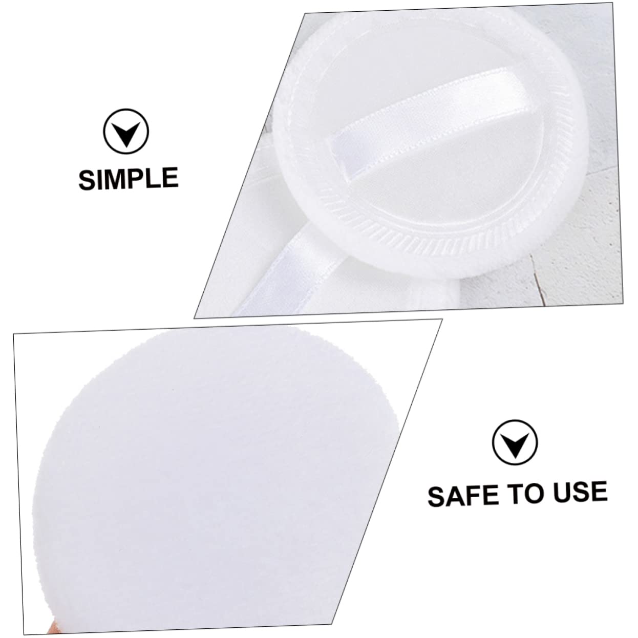 VALICLUD 15pcs Makeup Powder Applicators for Women Soft Velour Face Makeup Tools for Loose Powder Application Smooth Touch Natural Finish