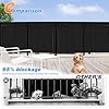 TANG 3' x 50' Balcony Privacy Screen Fence for Apartment Deck Railing, 200GSM Heavy Duty Block Outdoor Privacy Fencing Cover for Patio Porch Backyard Screens, Black #3