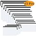 Selizo 15 Pcs Plastic Zip Folder File Pouch Paper Document Bags Storage with 6 Assorted Sizes