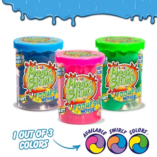 Craze Magic Slime POOUPSIE Noise | Dickflüssiger Pups Schleim für Kinder, 100 g Kinder Schleim in Dose, Slime Set Scherzartikel, Rückstandsfrei, 5.5 x 5.5 x 7.8 cm