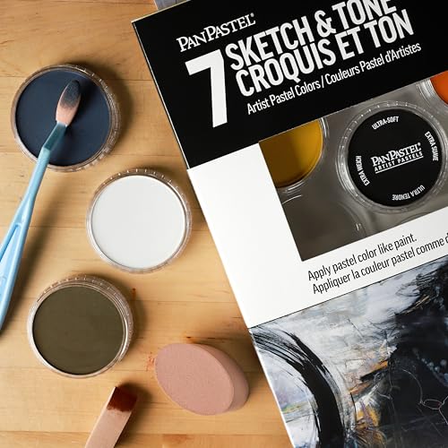 PanPastel Colorfin Sketch & Tone Ultra Soft Artist Pastel Set 9ml 7/Pkg