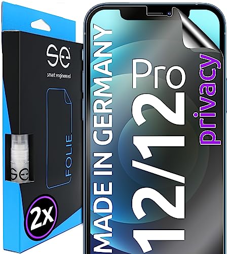 S.E Per Iphone 12/Iphone 12 Pro, Pellicola Protettiva Privacy – 2 Pellicole Protettive In Germania, 12/12 Pro, Pellicola Anti-Spy, Senza Polvere E Sen