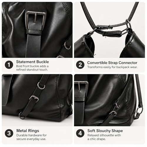 Bolso convertible 3 en 1 tipo mochila para mujer miniatura 4