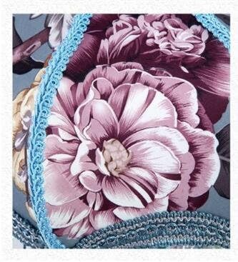 Miniatura 5 de Tiffany Estilo Dimmable Lámpara de mesa Victoriana Jeweled Lámpara de escritorio Floral Tela Art+Resina (azul)