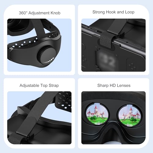 Upgraded VR Headset for Switch 2 (2025), Switch 2 VR Games Glasses with Adjustable HD Lenses and Head Strap with Rotary Button, Labo VR for Switch 2 Accessory - Image 10
